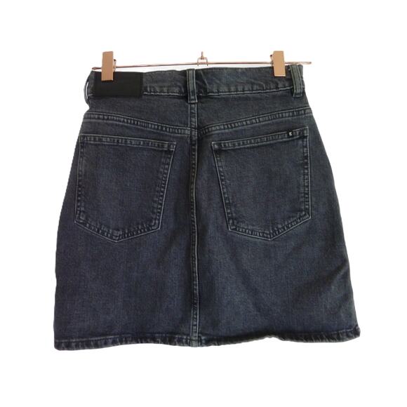 Everlane Way High Denim Skirt Black Size 23 - Picture 4 of 6